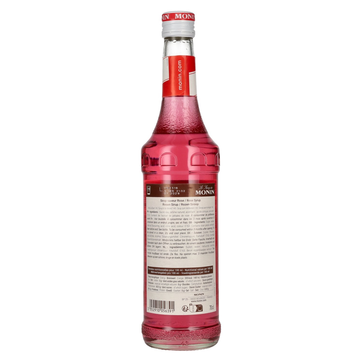 Monin Rose Syrup 0.7l