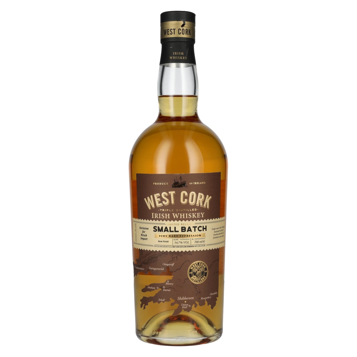 West Cork Small Batch Irish Whiskey Very Rare Expression 54.7% Vol. 0.7l