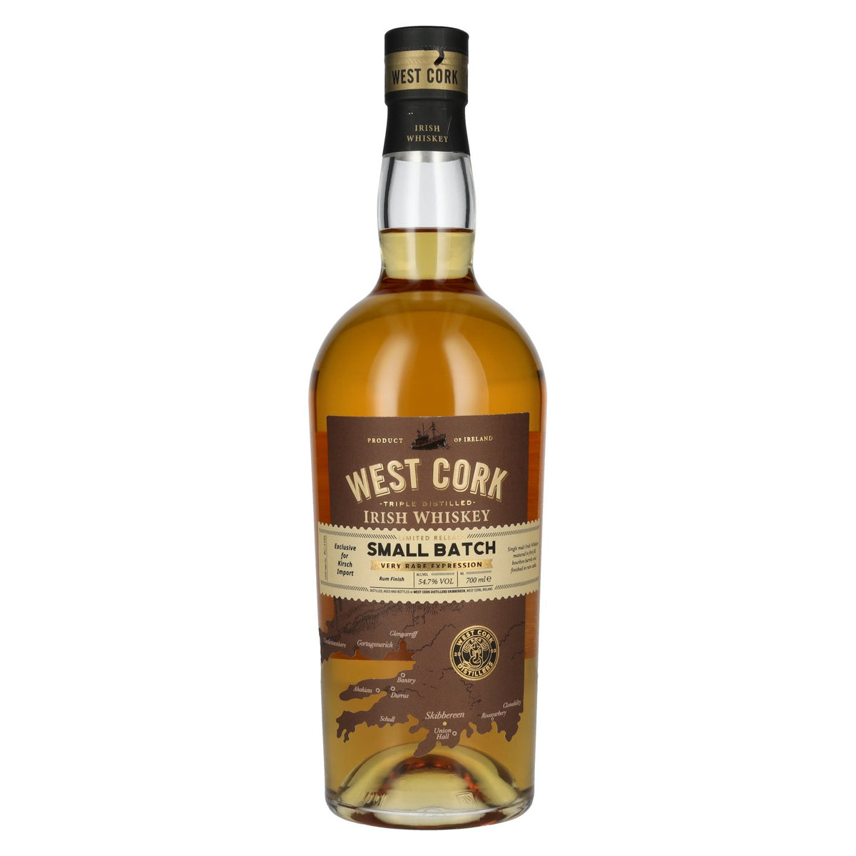 West Cork Small Batch Irish Whiskey Very Rare Expression 54,7% Vol. 0,7l