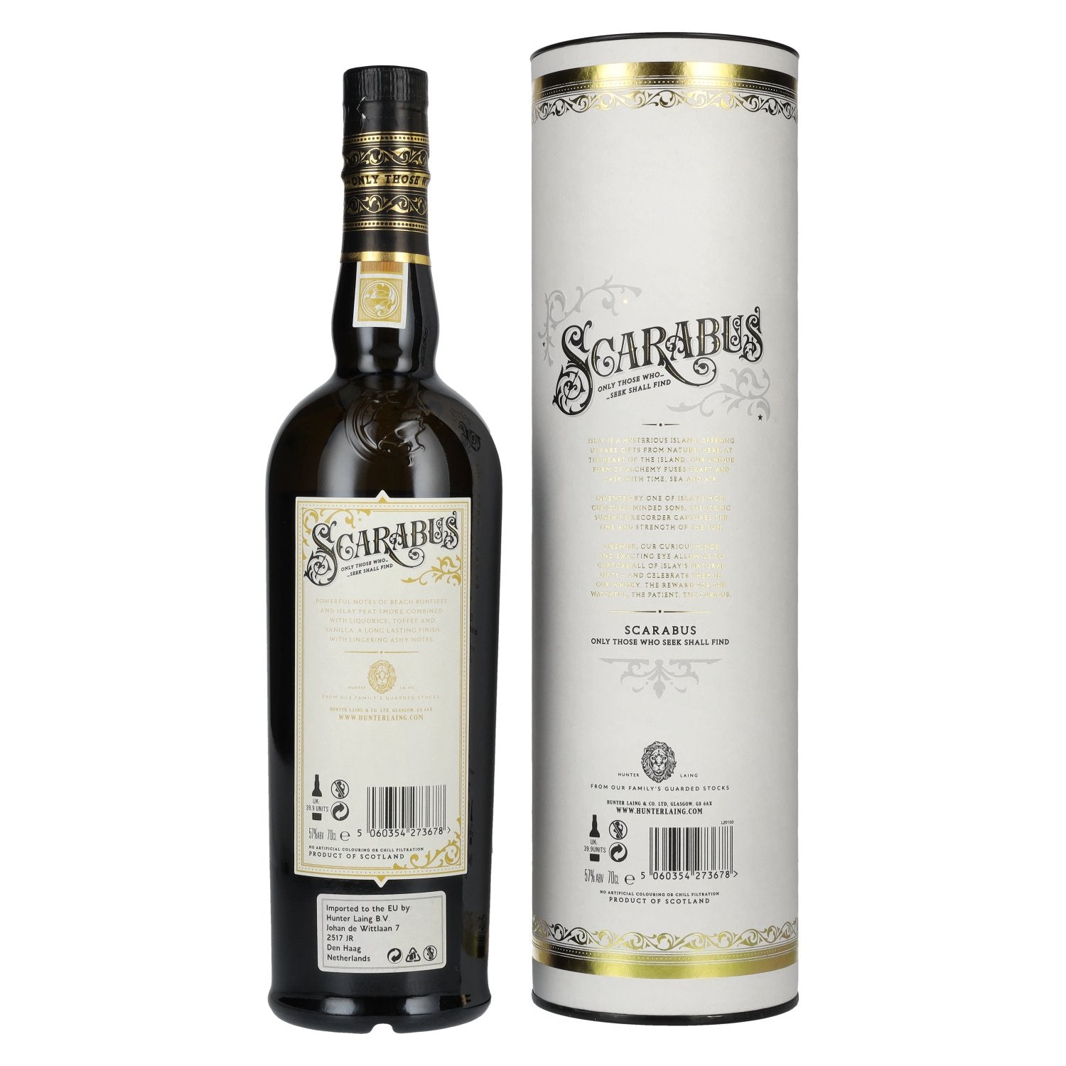 Hunter Laing SCARABUS Islay Single Malt BATCH STRENGTH 57% Vol. 0.7l in gift box
