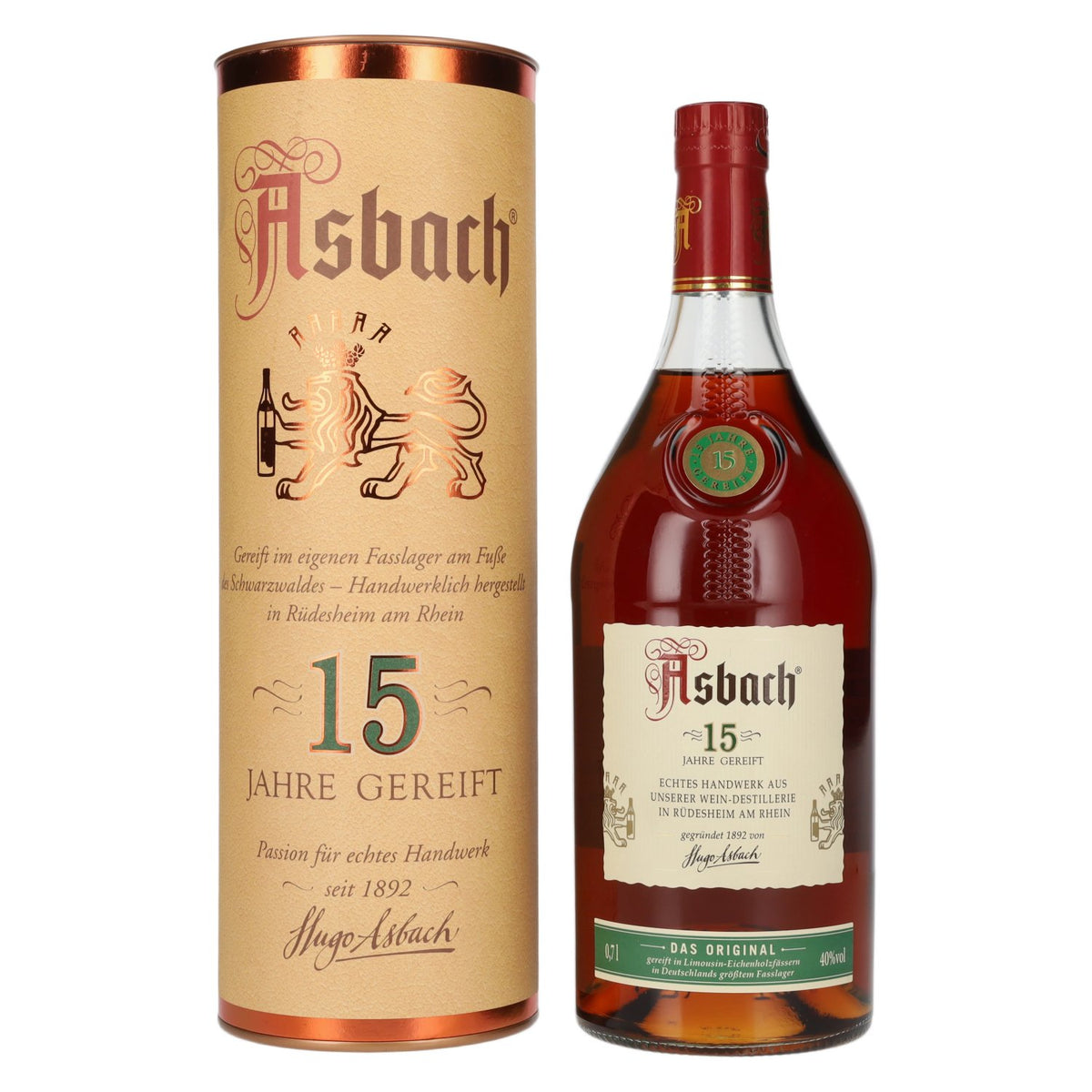 Asbach Das Original 15 Jahre gereift 40% Vol. 0,7l in Geschenkbox