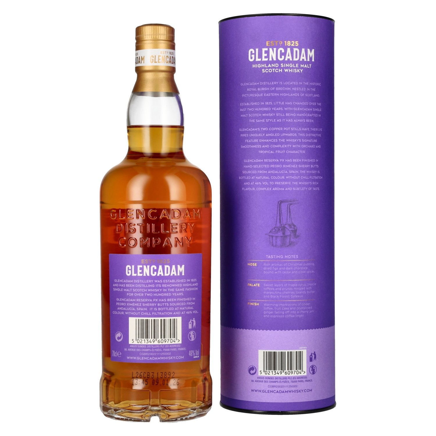 Glencadam RESERVA PX 46% Vol. 0,7l in Geschenkbox