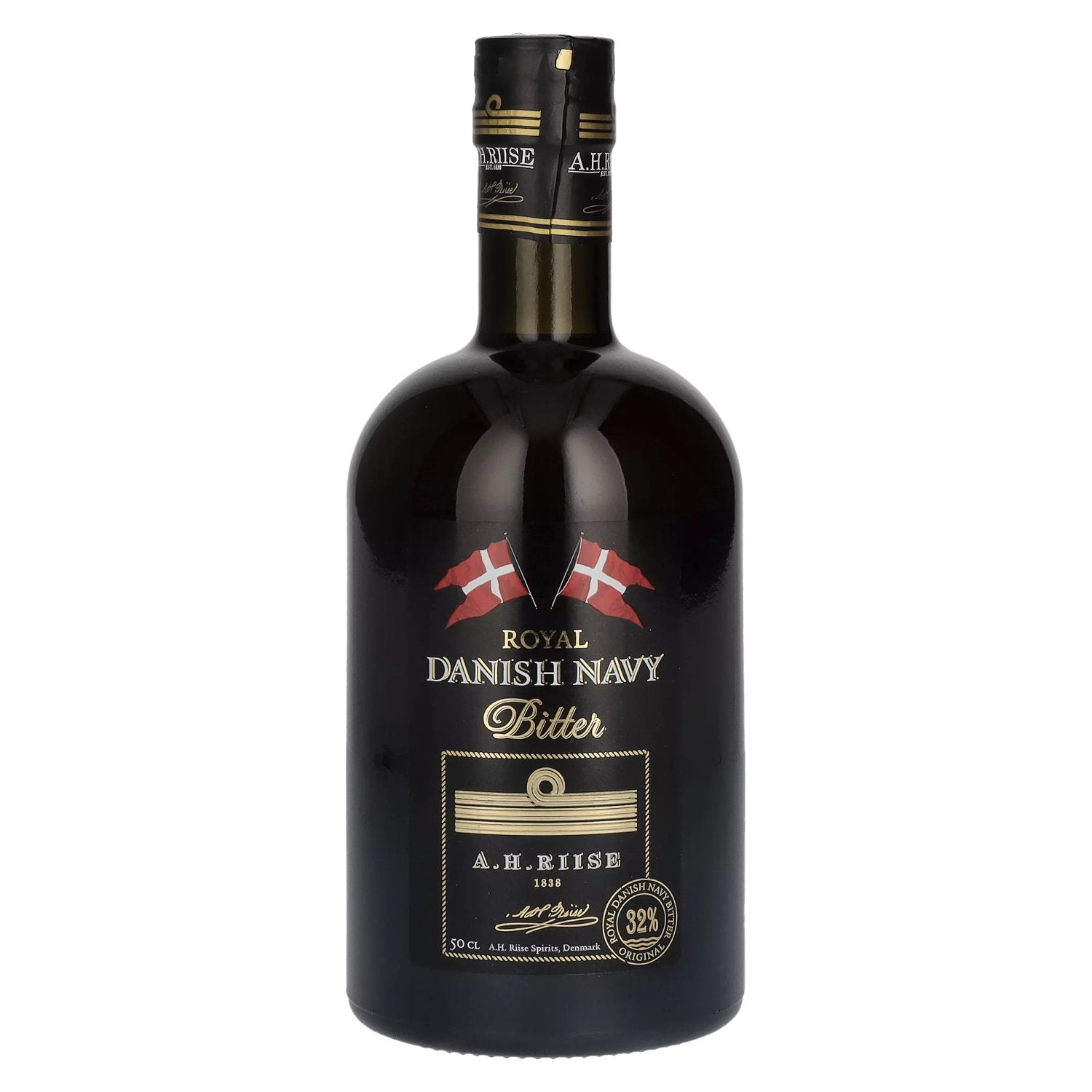 A.H. Riise Royal DANISH NAVY Westindian Bitter 32% Vol. 0.5l