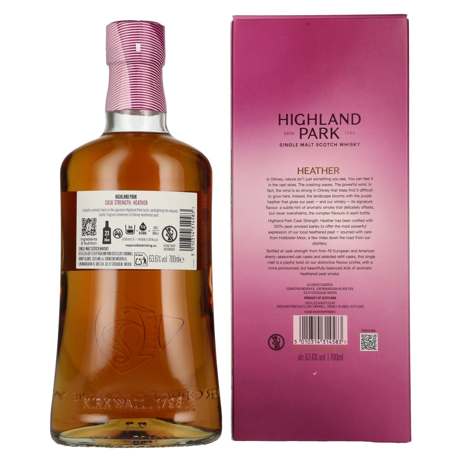 Highland Park HEATHER Cask Strength Single Malt Scotch Whisky 63,6% Vol. 0,7l in Geschenkbox