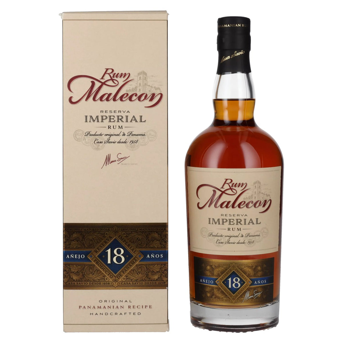 Rum Malecon Añejo 18 Year Old Reserva Imperial 40% Vol. 0.7l in Gift Box