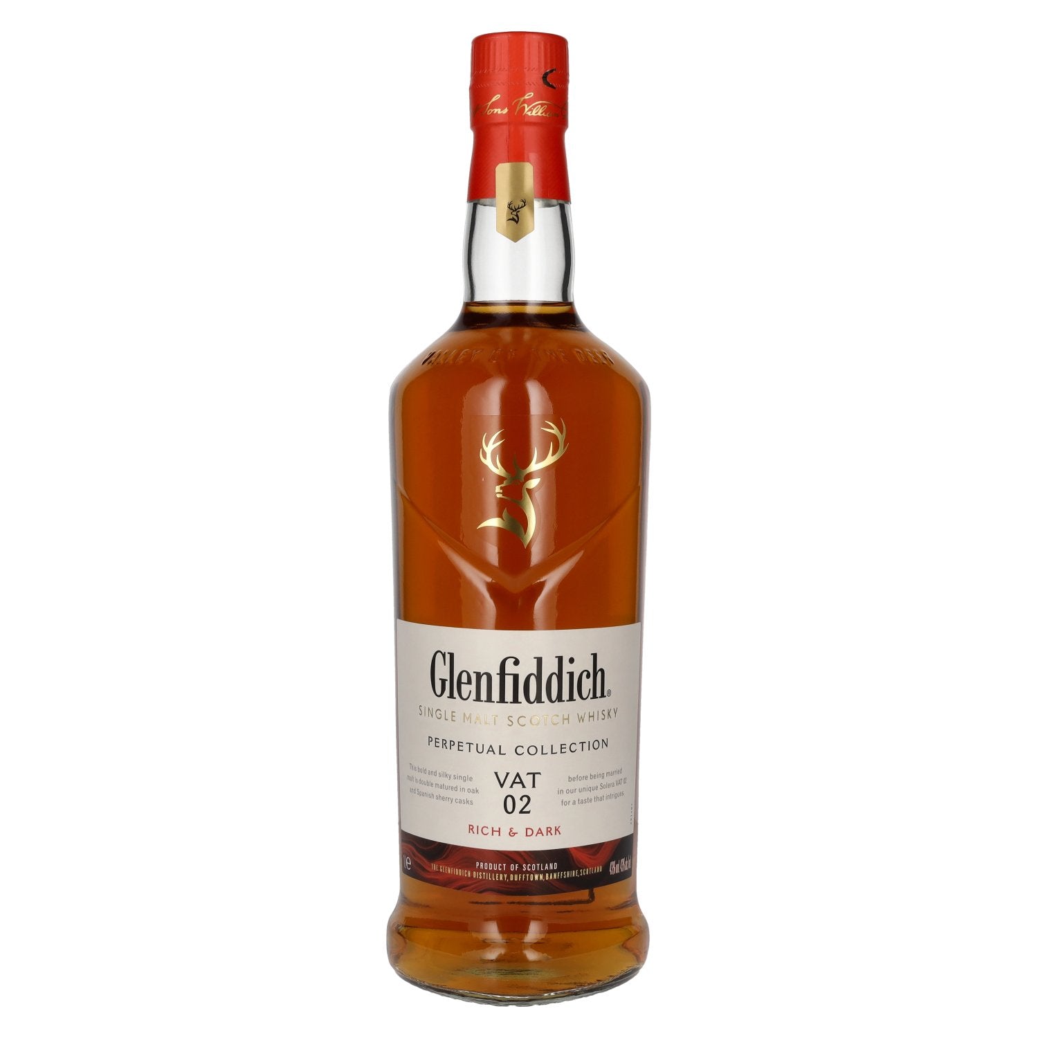 Glenfiddich Perpetual Collection VAT 02 Rich &amp; Dark 43% ABV 1l