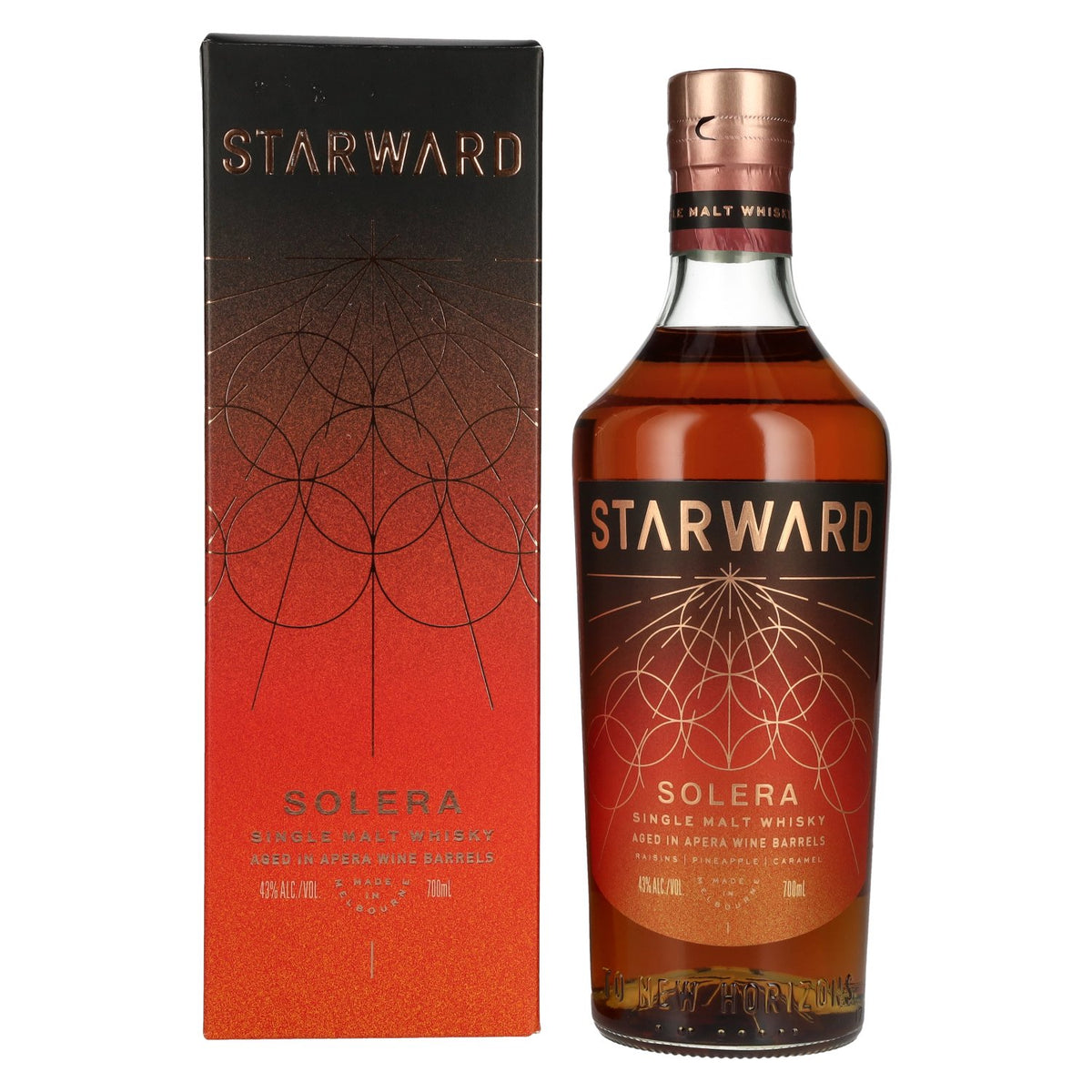 Starward SOLERA Single Malt Australian Whisky 43% Vol. 0,7l in Geschenkbox