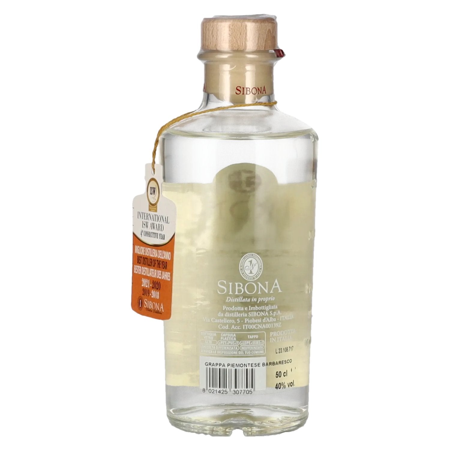 Sibona La Grappa di BARBARESCO 40% Vol. 0,5l
