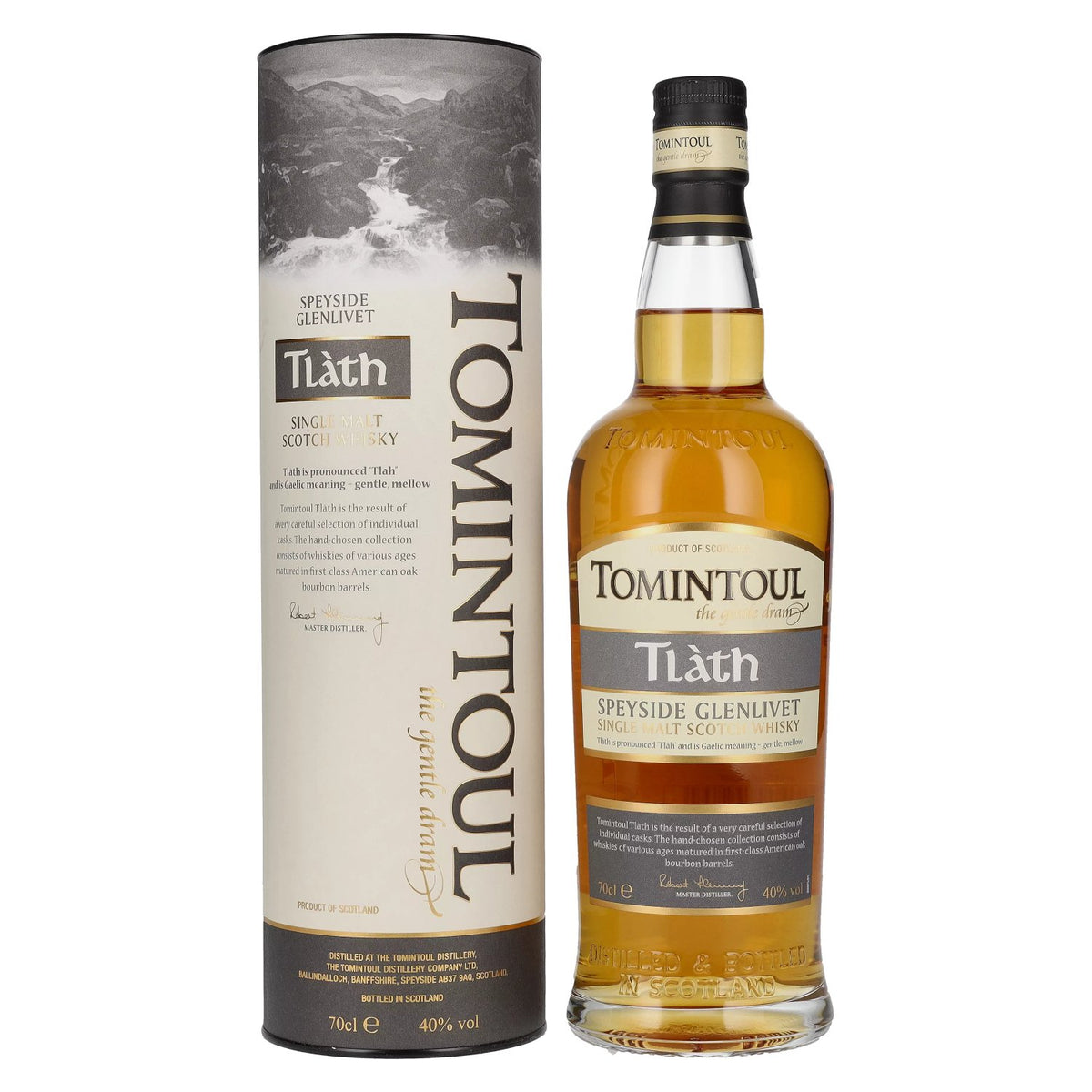 Tomintoul Tlàth Single Malt Scotch Whisky 40% Vol. 0,7l in Geschenkbox