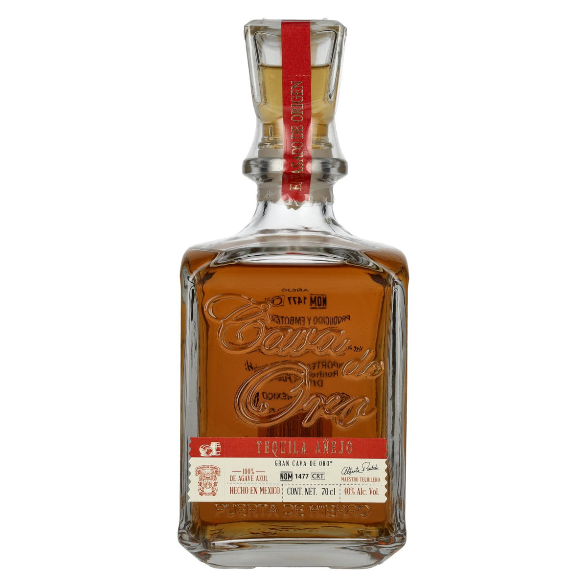 Gran Cava de Oro Tequila AÑEJO 100% Blue Agave 40% Vol. 0.7l
