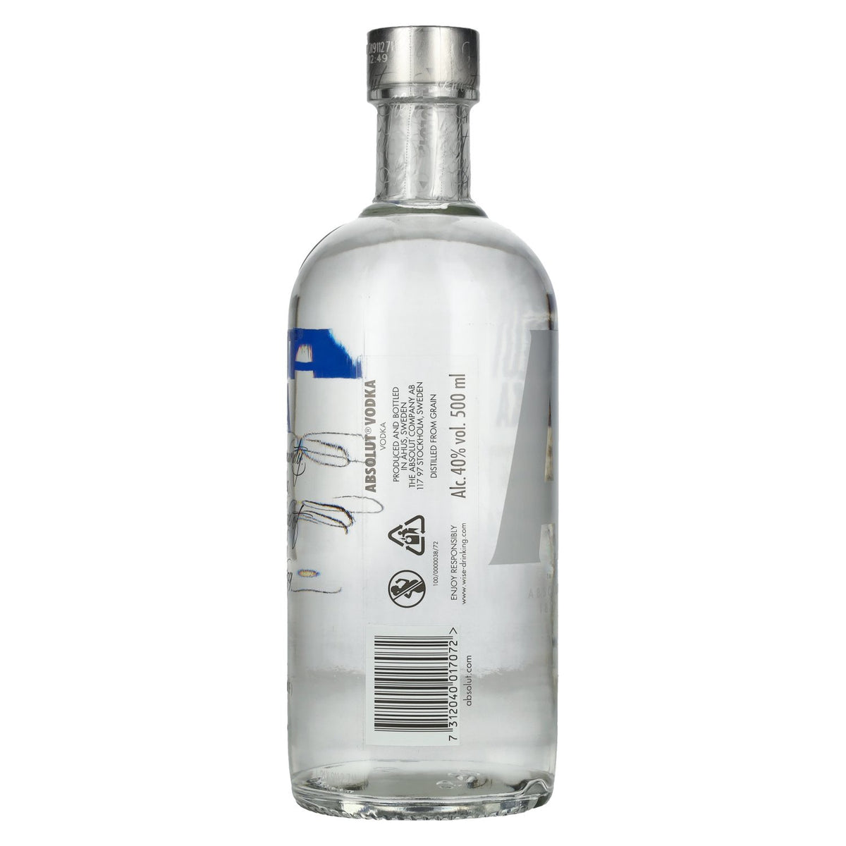 Absolut Vodka 40% ABV 0.5l