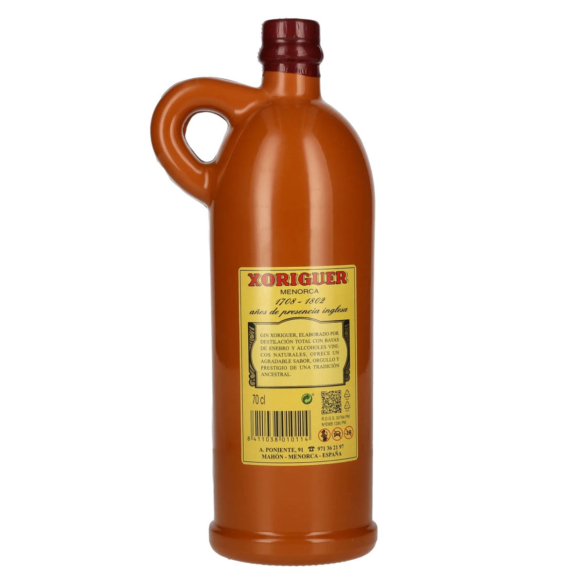 Xoriguer Mahón Gin 38% ABV 0.7l