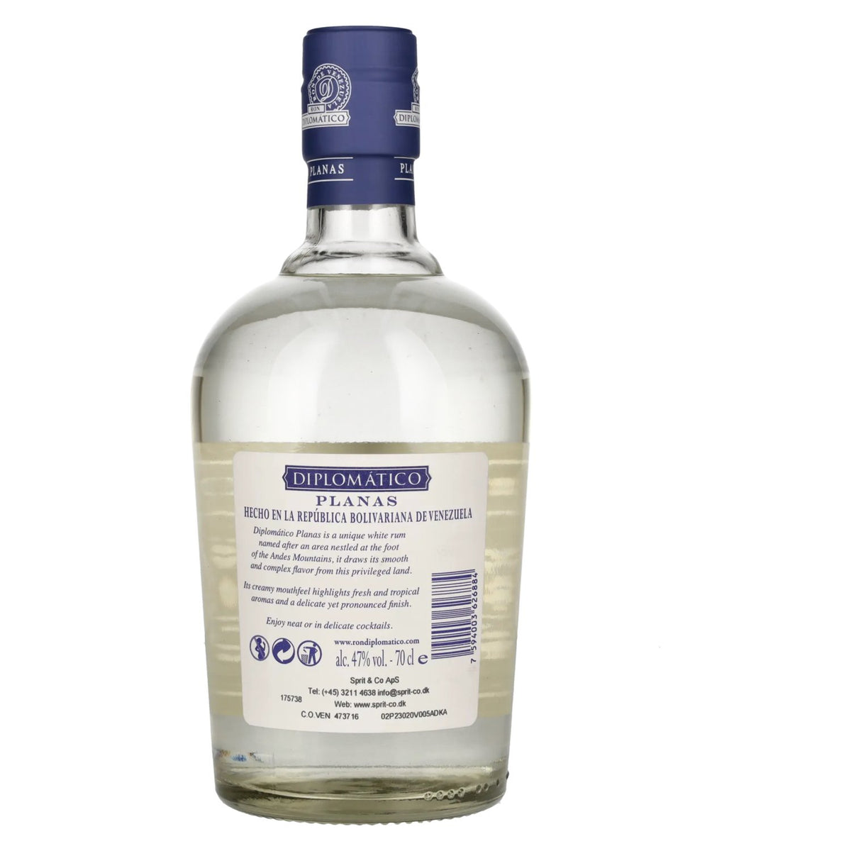 Diplomático PLANAS White Rum Extra Añejo 47% Vol. 0.7l