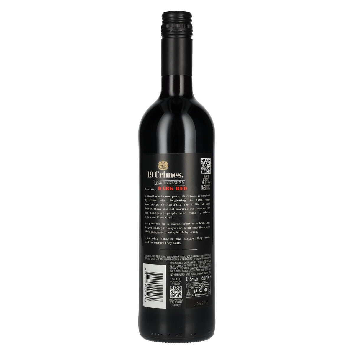 19 Crimes The Banished Dark Red 13.5% ABV 0.75l