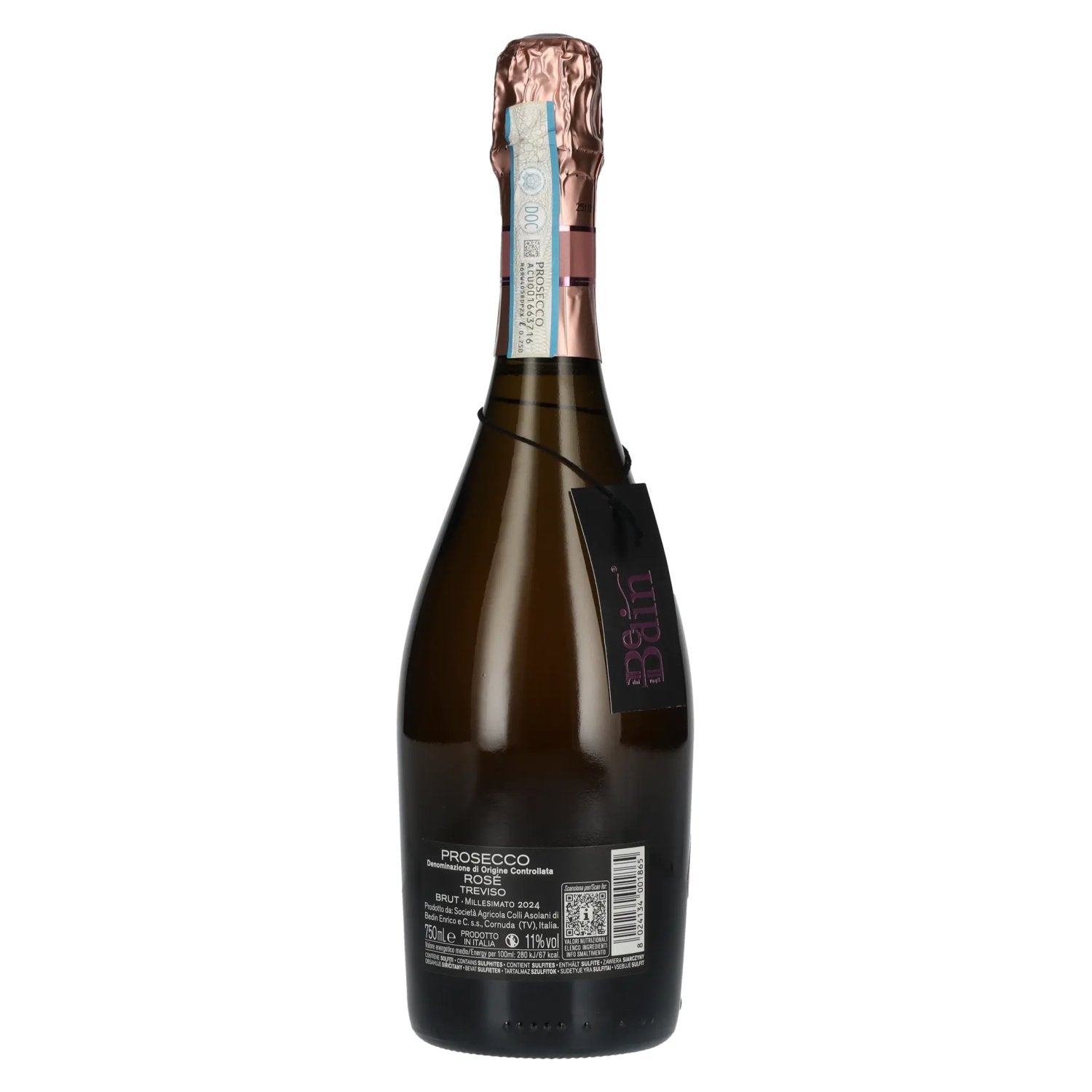 BEDIN Prosecco Rosé Treviso Brut Millesimato DOC 2024 11% Vol. 0,75l