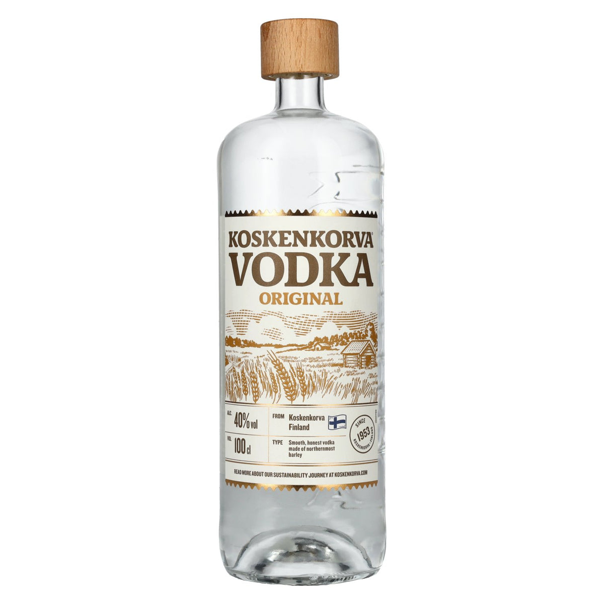 Koskenkorva Vodka ORIGINAL 40% Vol. 1L