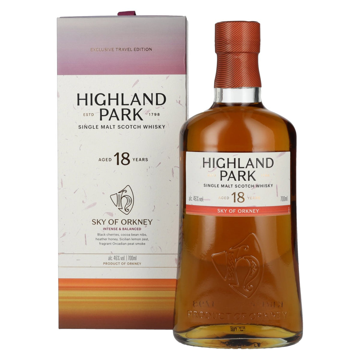 Highland Park 18 Years Old SKY OF ORKNEY Single Malt Scotch Whisky 46% Vol. 0,7l in Geschenkbox