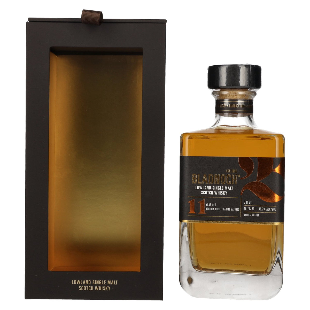 Bladnoch 11 Years Old Lowland Single Malt Scotch Whisky 46,7% Vol. 0,7l in Geschenkbox