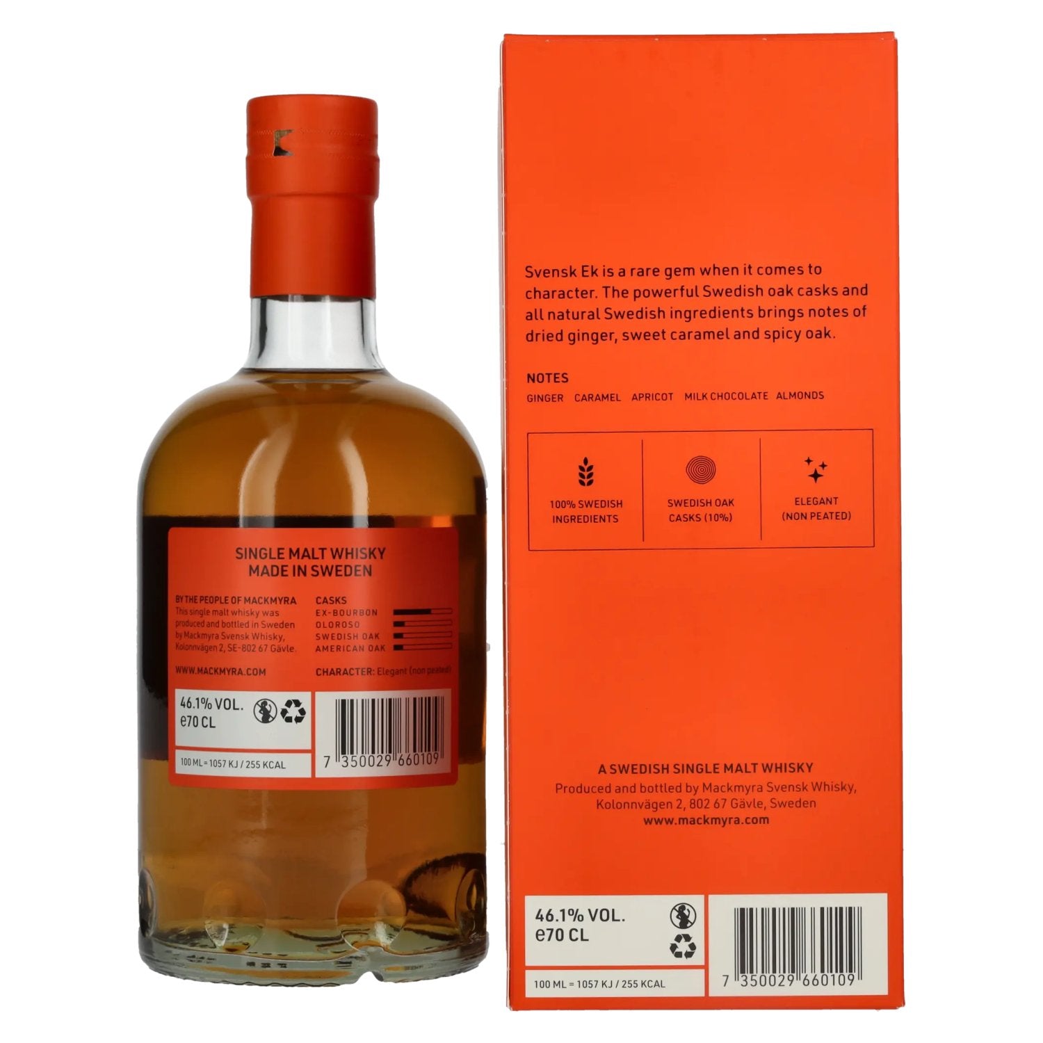 Mackmyra Svensk EK Swedish Single Malt Whisky 46,1% Vol. 0,7l in Geschenkbox
