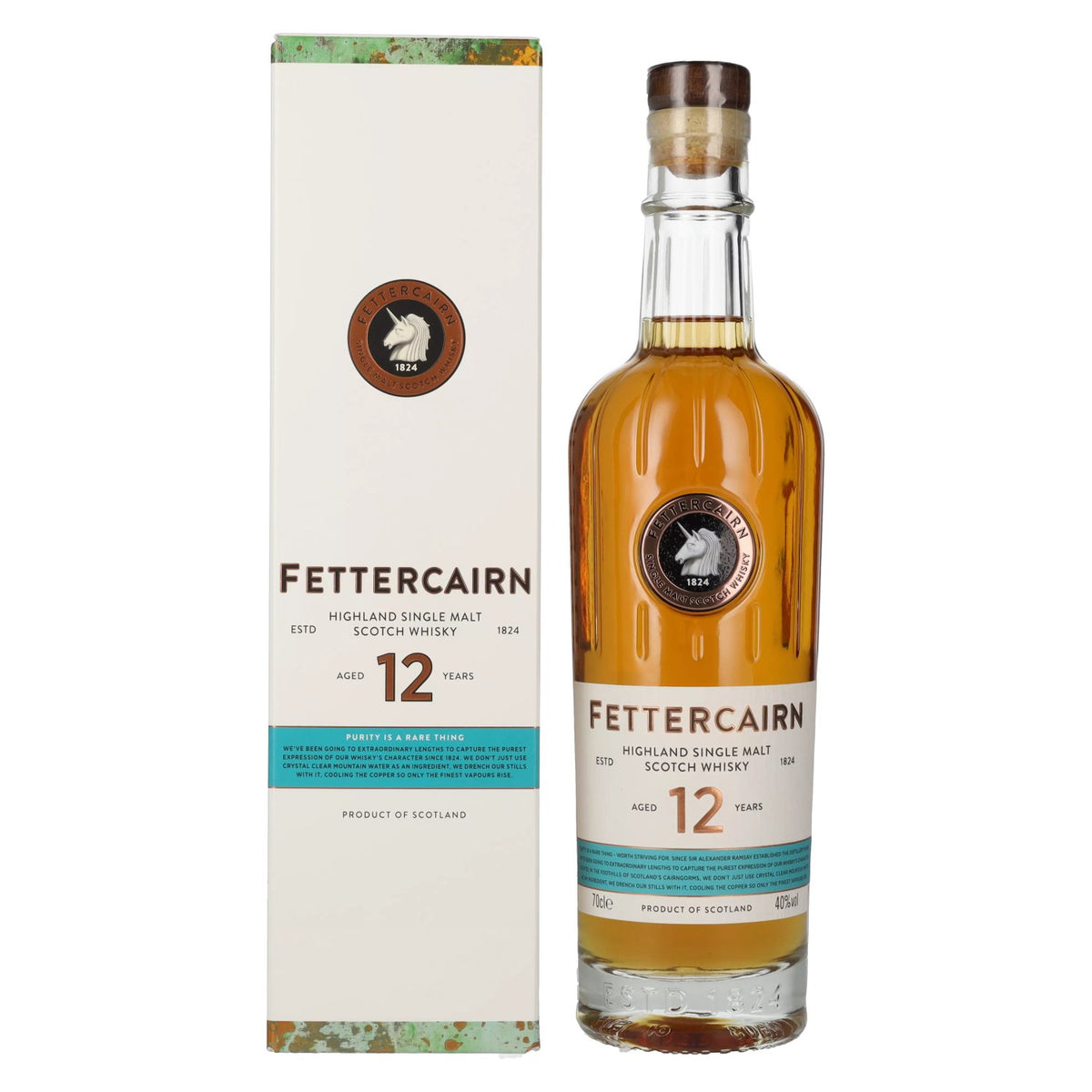 Fettercairn 12 Years Old Highland Single Malt Scotch Whisky 40% Vol. 0.7l in Gift Box