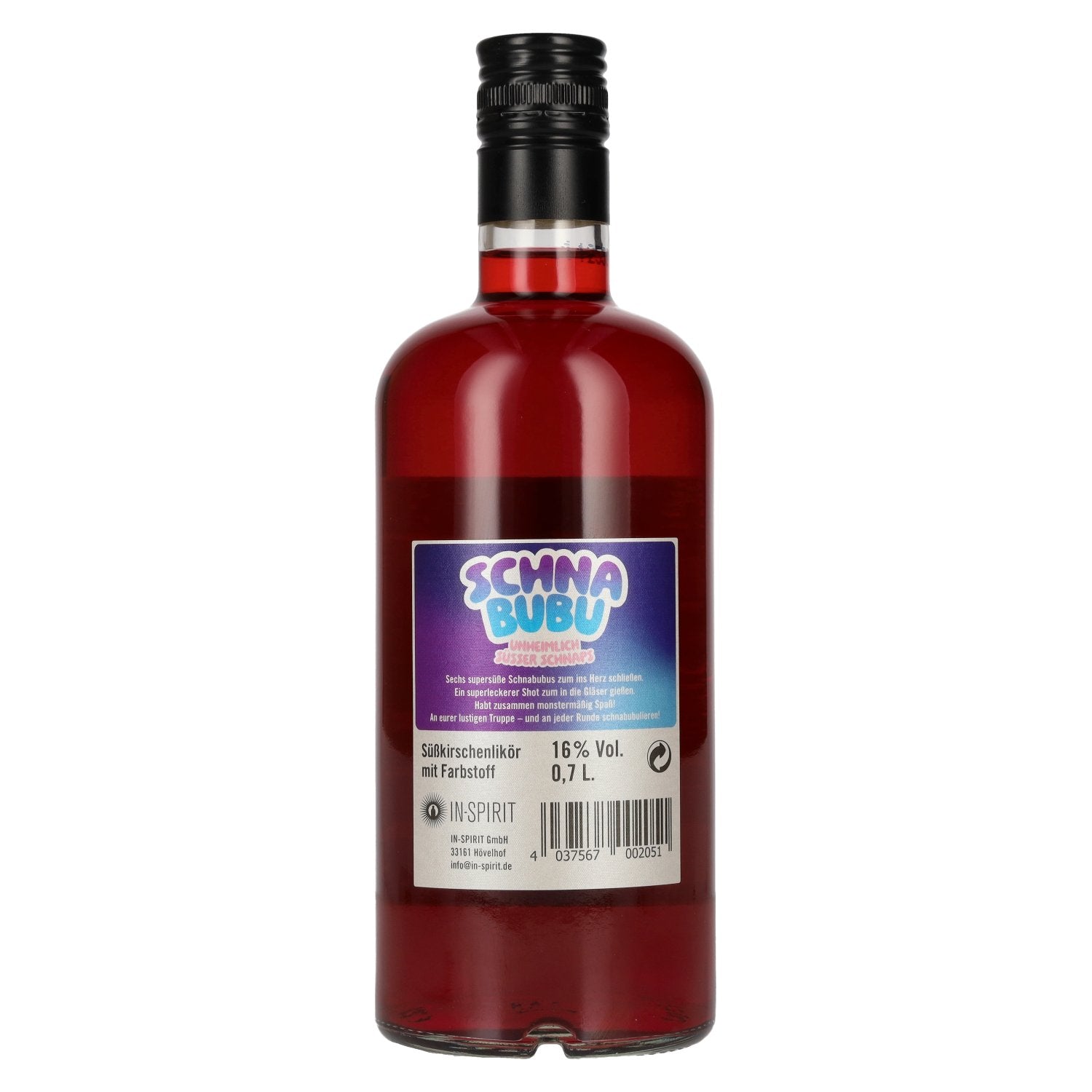 Schnabubu Sweet Cherry Liqueur 16% Vol. 0.7l