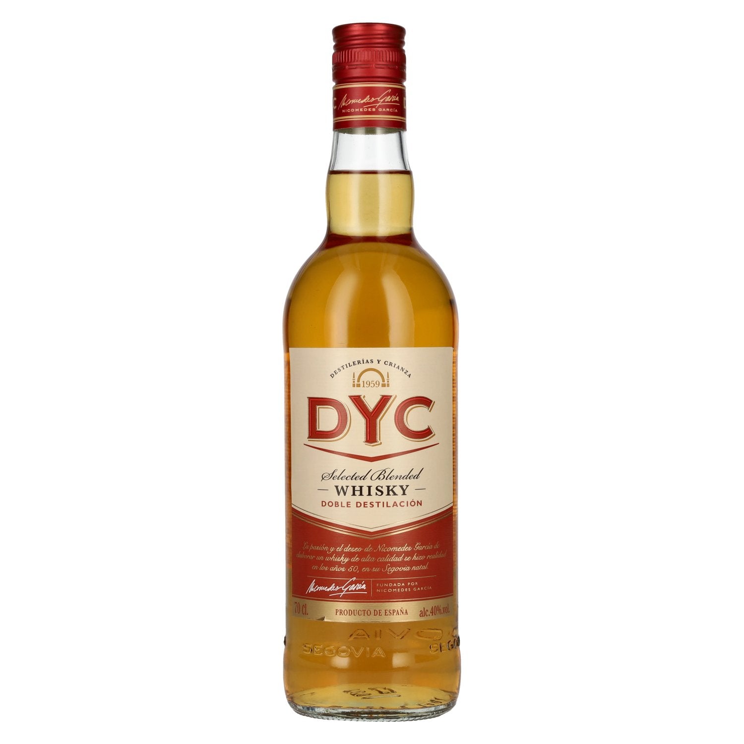 DYC Destilerias y Crianza Selected Blended Whisky 40% Vol. 0,7l