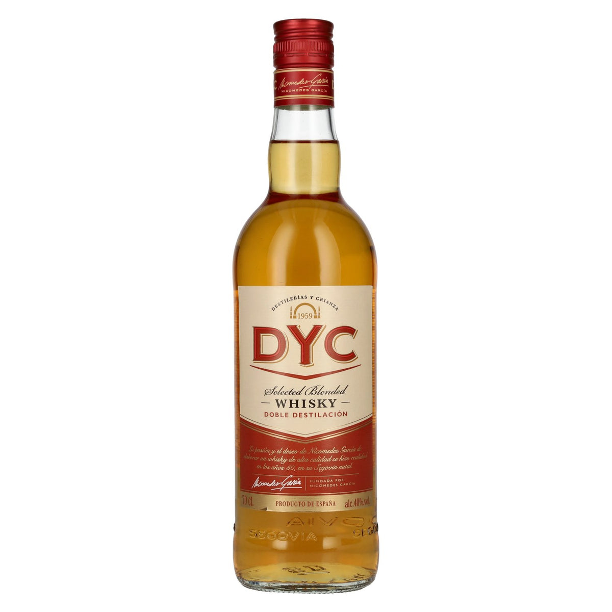 DYC Destilerias y Crianza Selected Blended Whisky 40% Vol. 0,7l