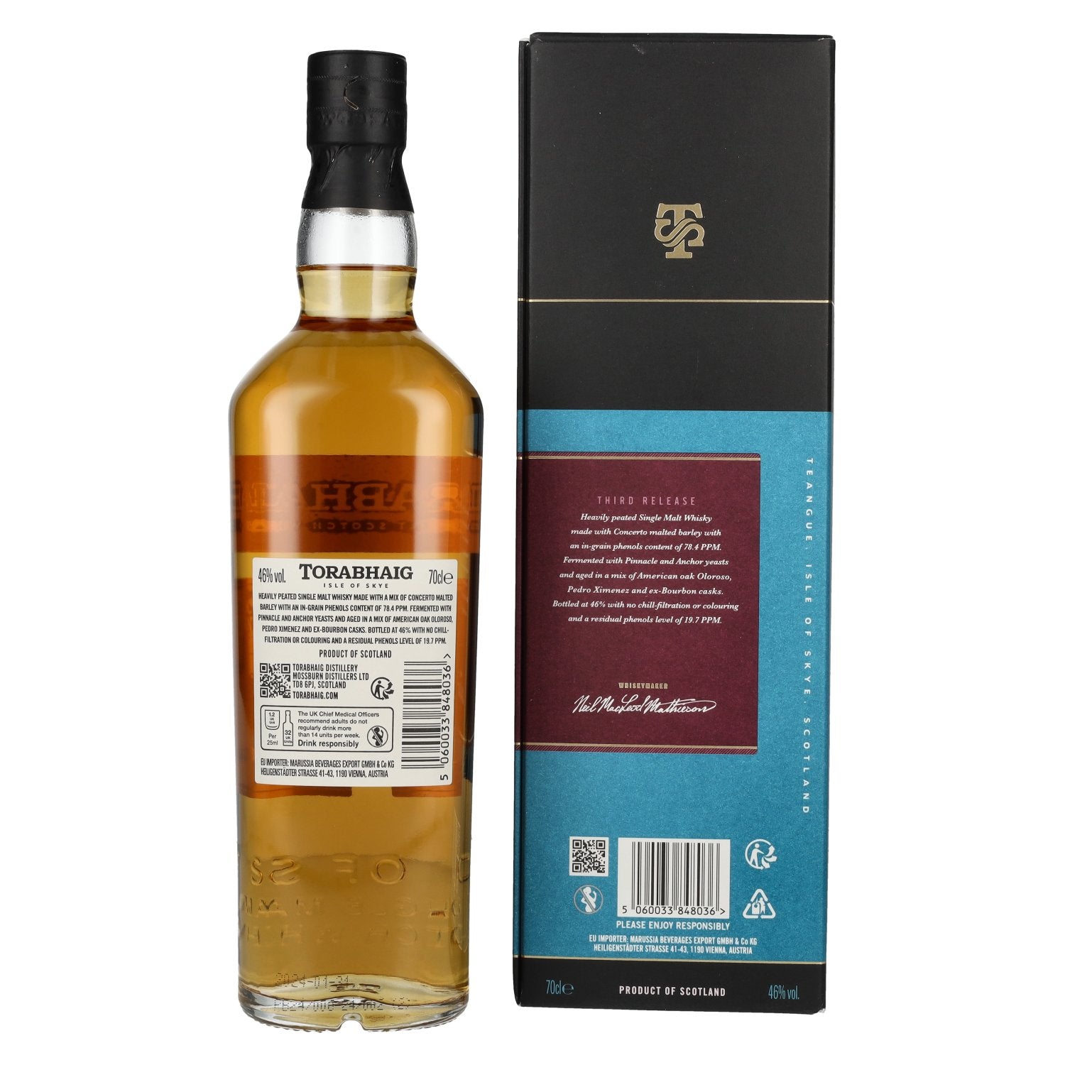 Torabhaig CNOC NA MÒINE The Legacy Series Single Malt 46% Vol. 0.7l in gift box