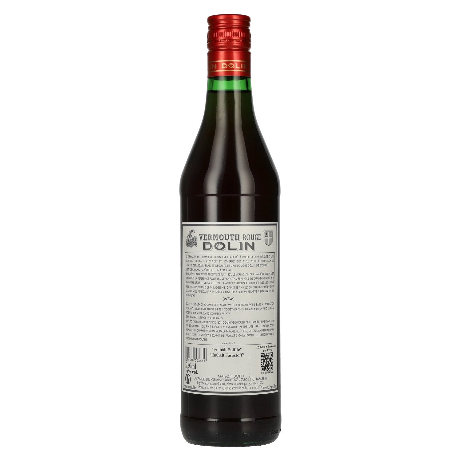 Dolin Vermouth de Chambéry ROUGE 16% Vol. 0,75l
