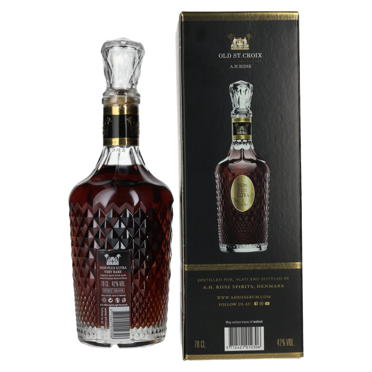 Old St. Croix A.H. Riise NON PLUS ULTRA Very Rare Spirit Drink 42% Vol. 0.7l in gift box