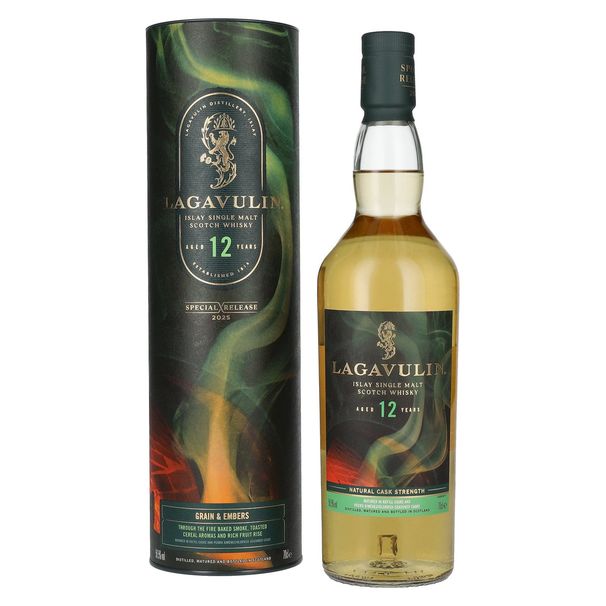 Lagavulin 12 Years Old GRAIN & EMBERS Single Malt Special Release 2025 56.5% Vol. 0.7L in gift box