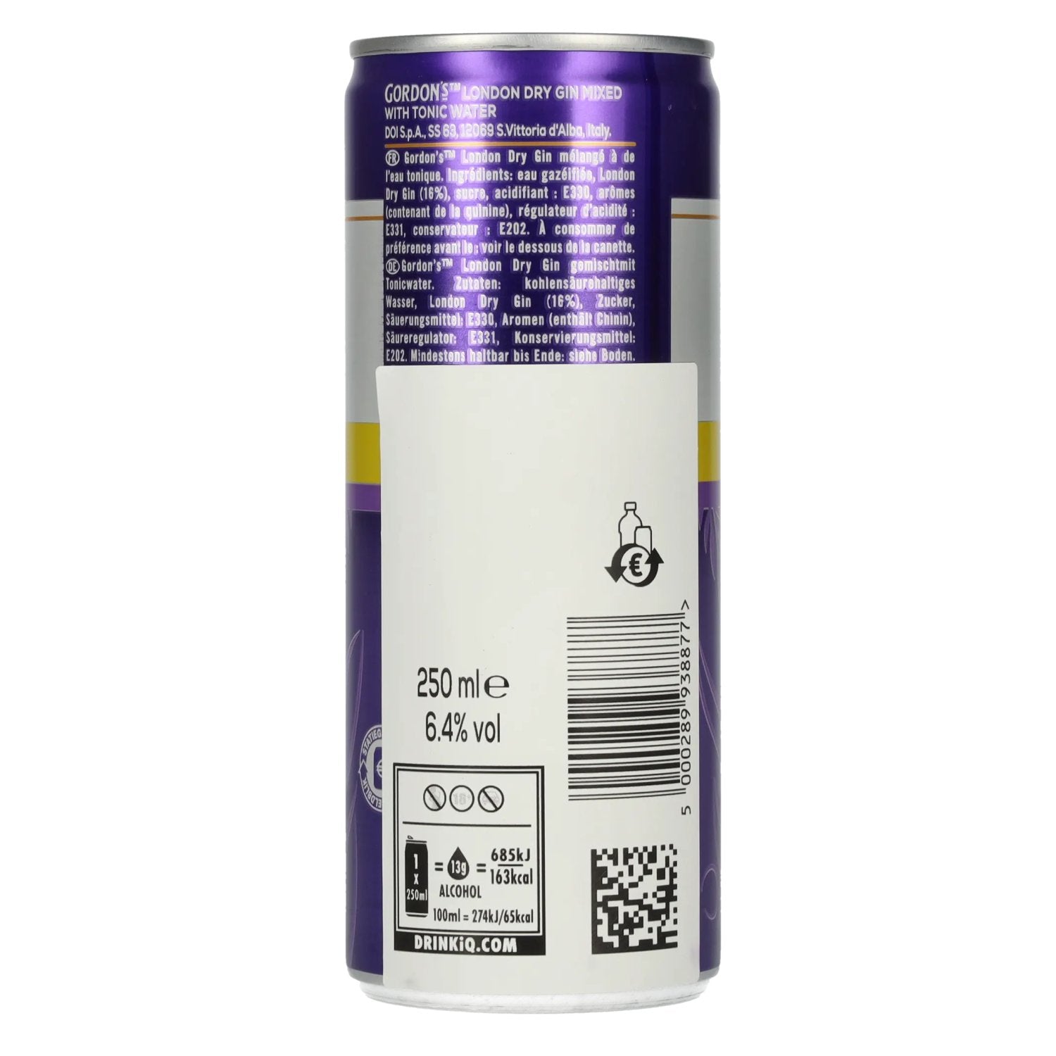 Gordon's London Dry Gin & Tonic 6,4% Vol. 0,25l Dose Pfand