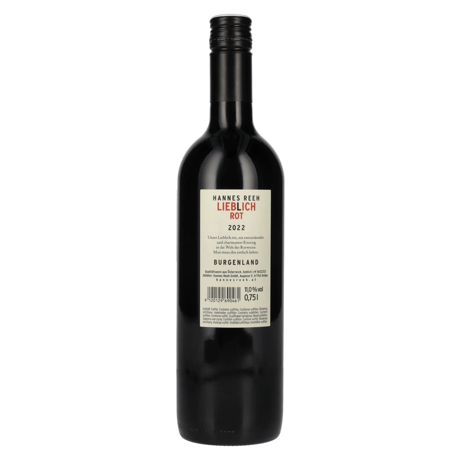 Hannes Reeh Lieblich Rot 2022 11% Vol. 0,75l