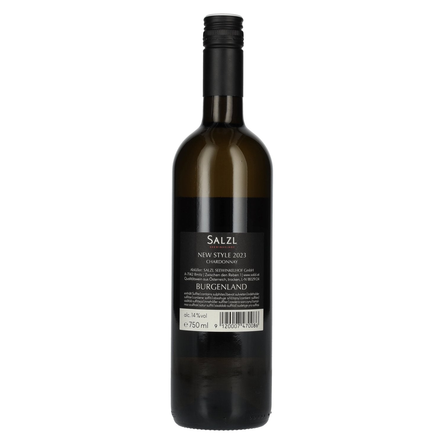 Salzl New Style Chardonnay 2023 14% Vol. 0,75l