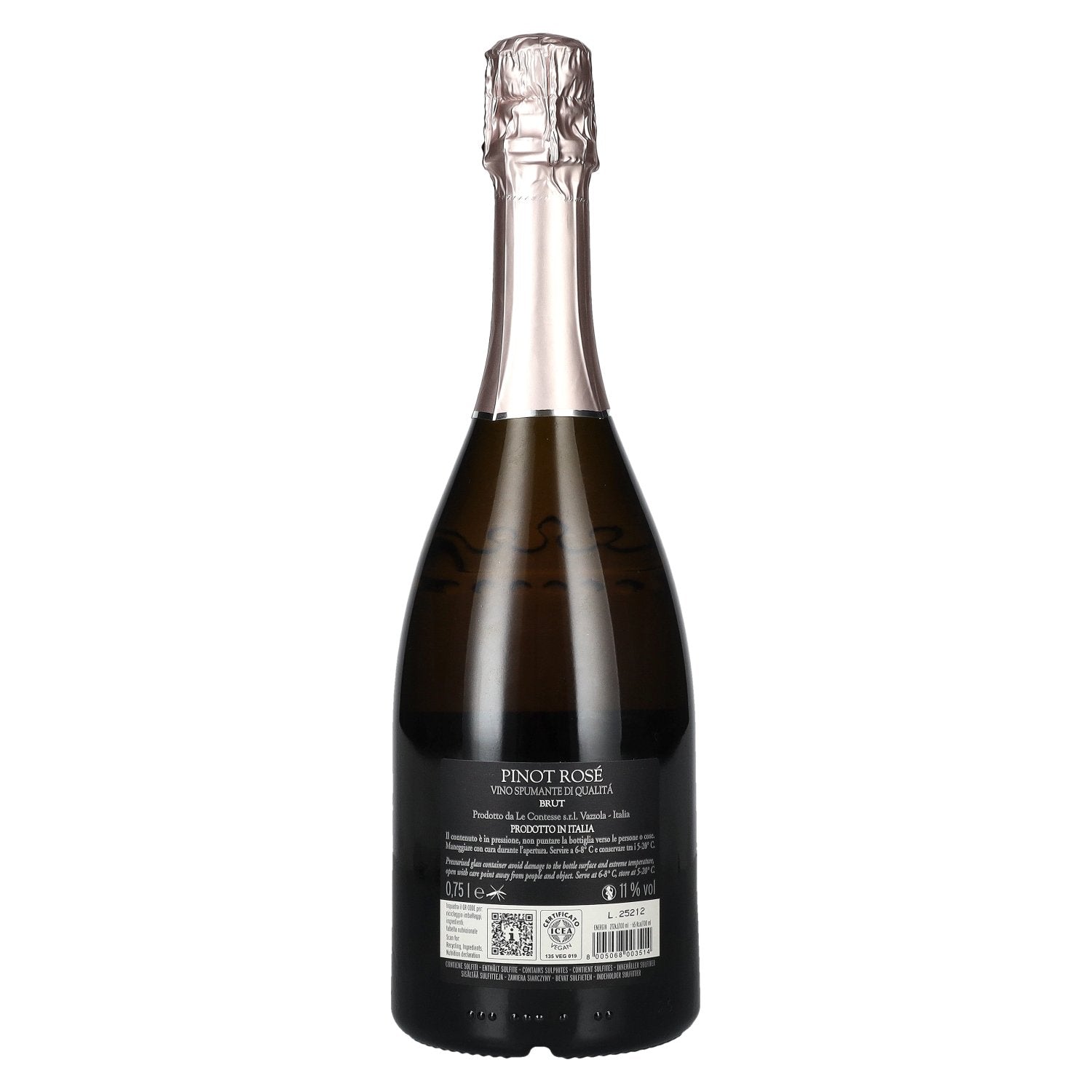 Le Contesse Spumante Pinot Rosè Brut 11% Vol. 0,75l