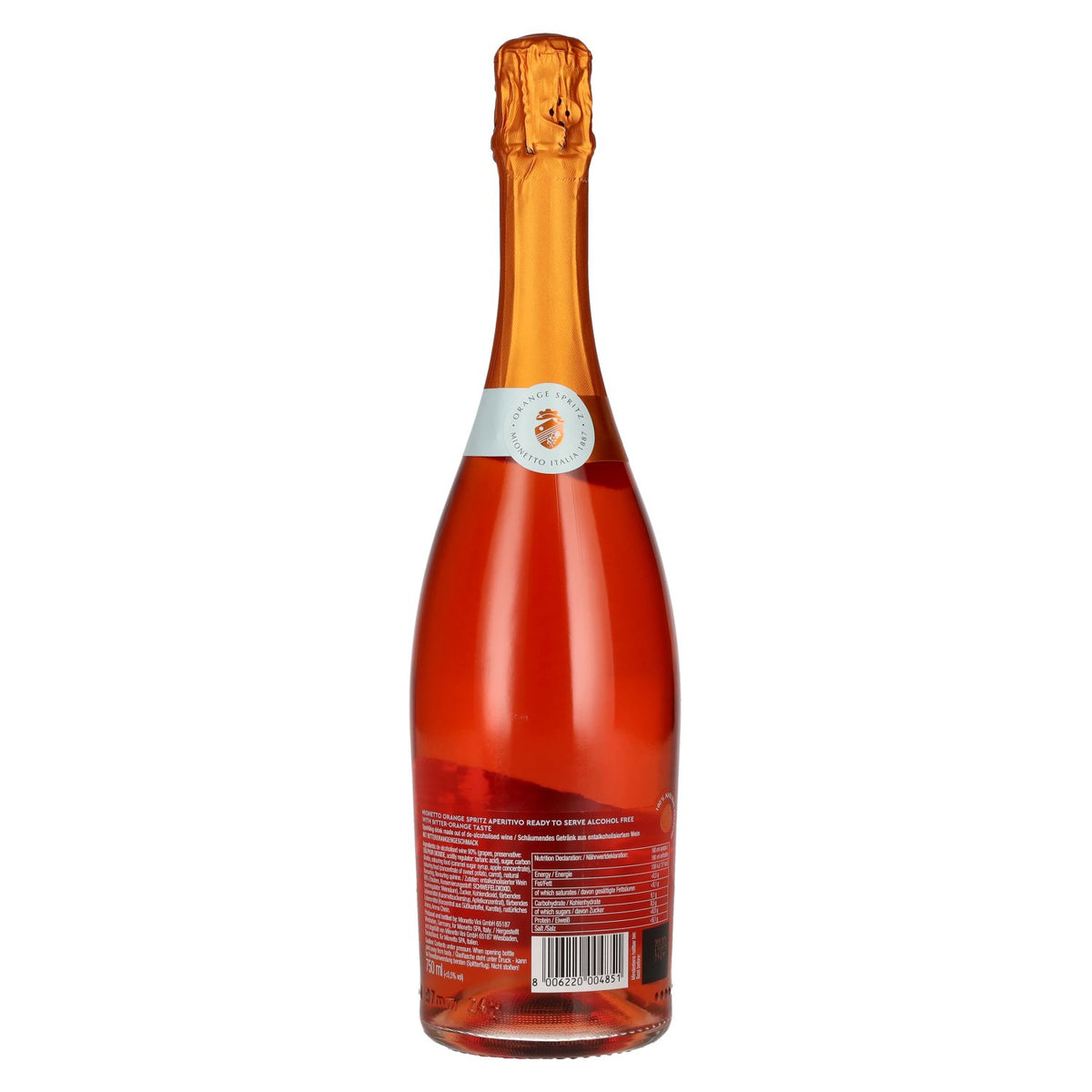 Mionetto Orange Spritz Aperitivo, Alcohol-Free, Ready to Serve, 0.75 l