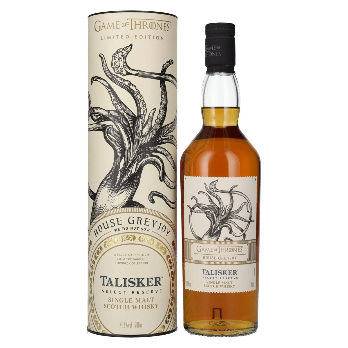 Talisker Select Reserve GAME OF THRONES House Greyjoy Single Malt Collection 45.8% Vol. 0.7l in Gift Box