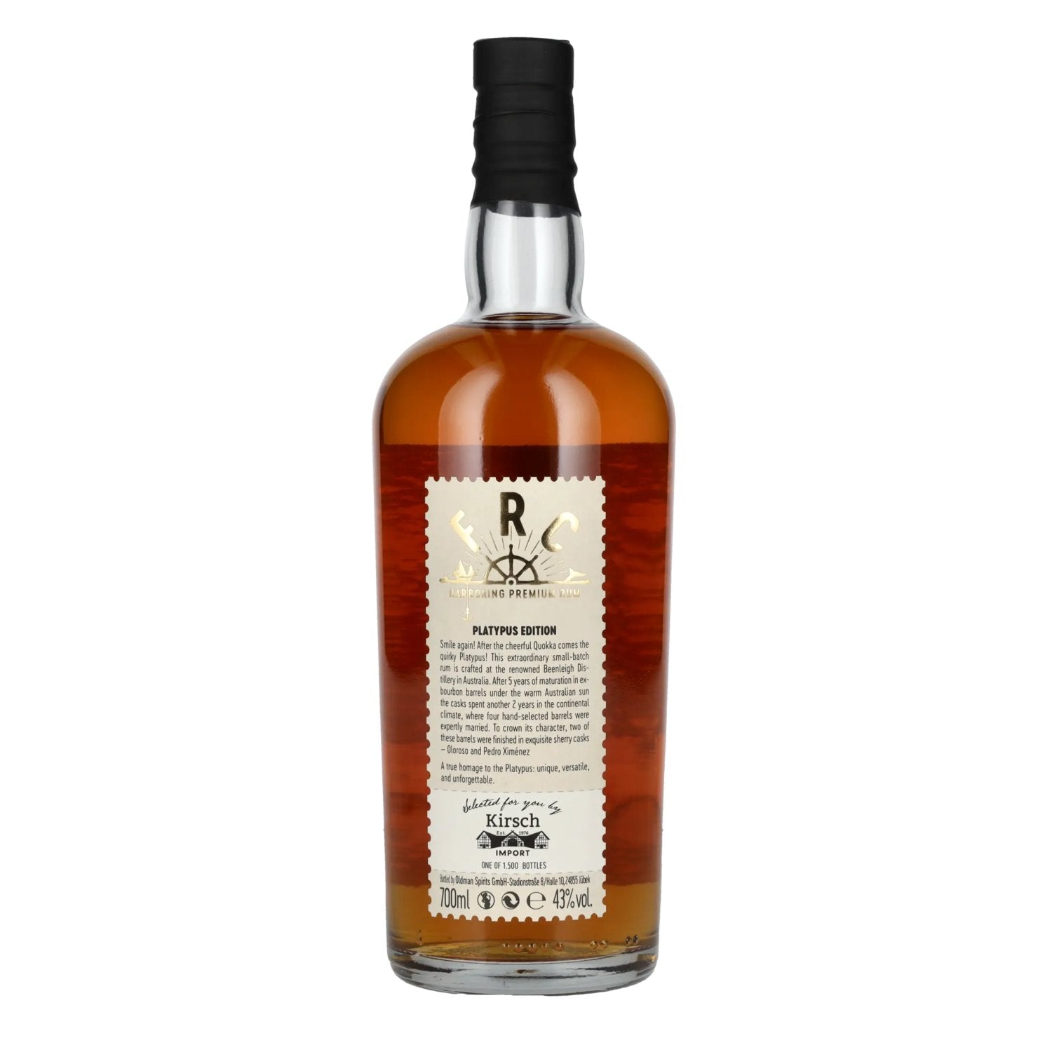 FRC 7 Years Old PLATYPUS EDITION Australian Rum 43% Vol. 0,7l