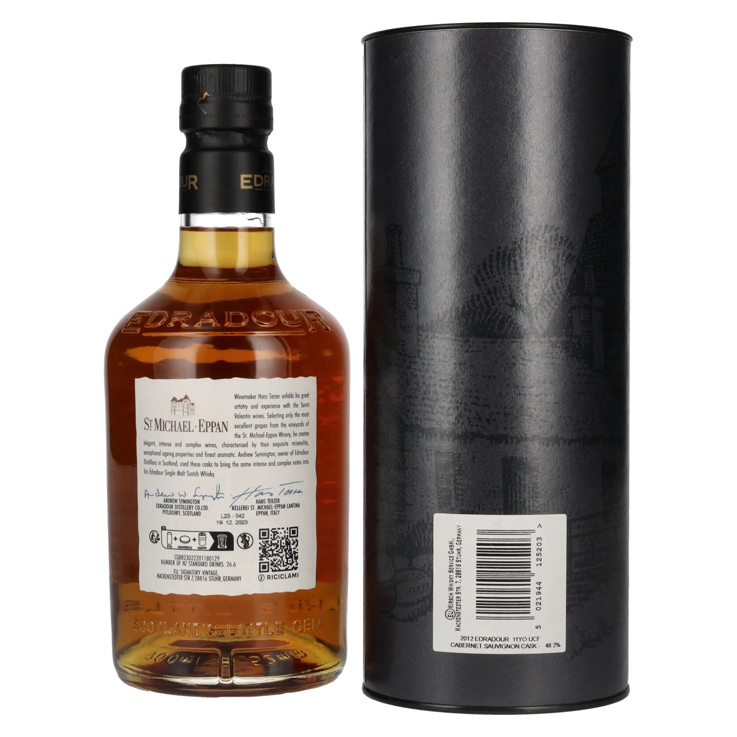 Edradour 11 Years Old ST. MICHAEL-EPPAN Cabernet Sauvignon Cask #2 2012 48,2% Vol. 0,7l in Geschenkbox