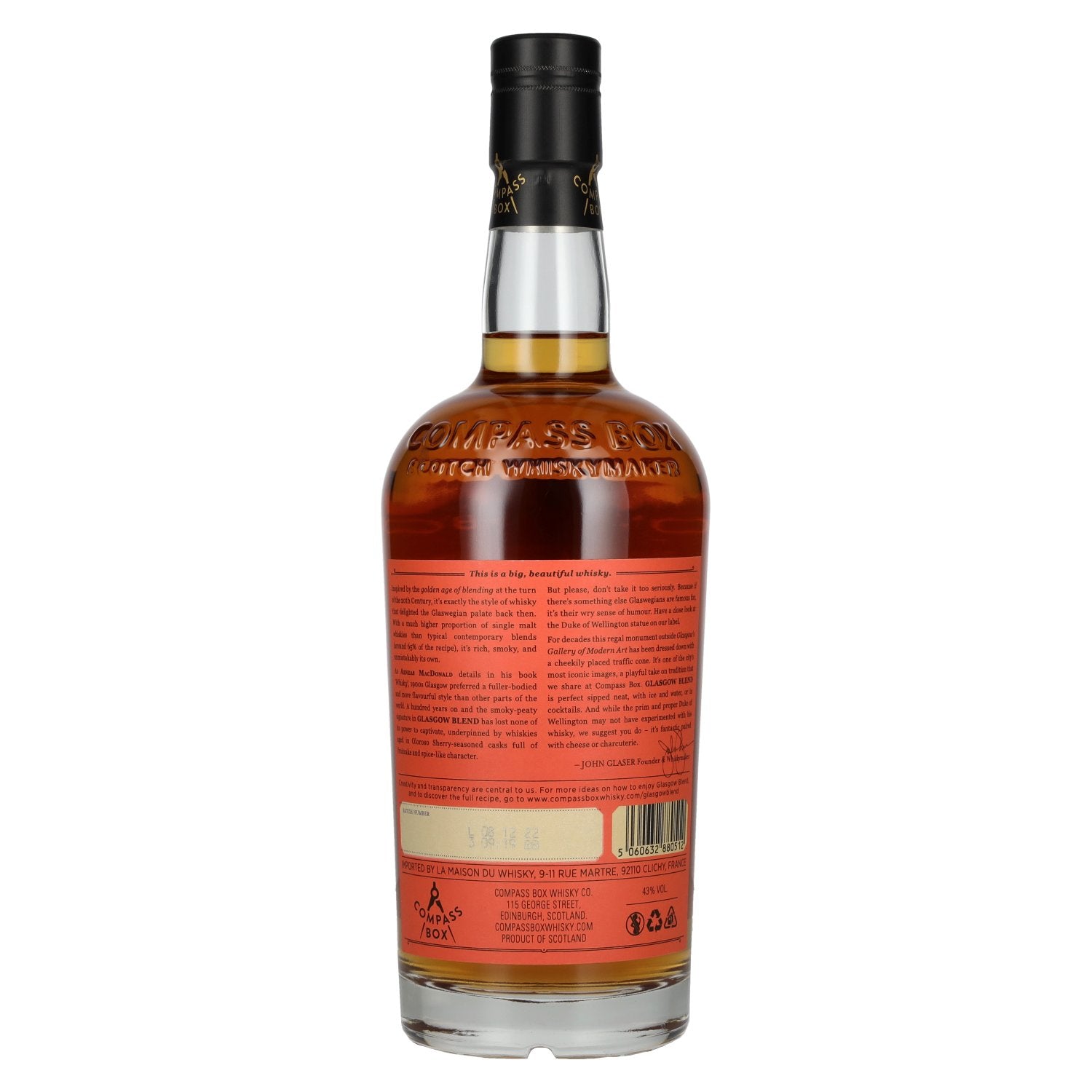 Compass Box GLASGOW BLEND Scotch Whisky 43% Vol. 0,7l