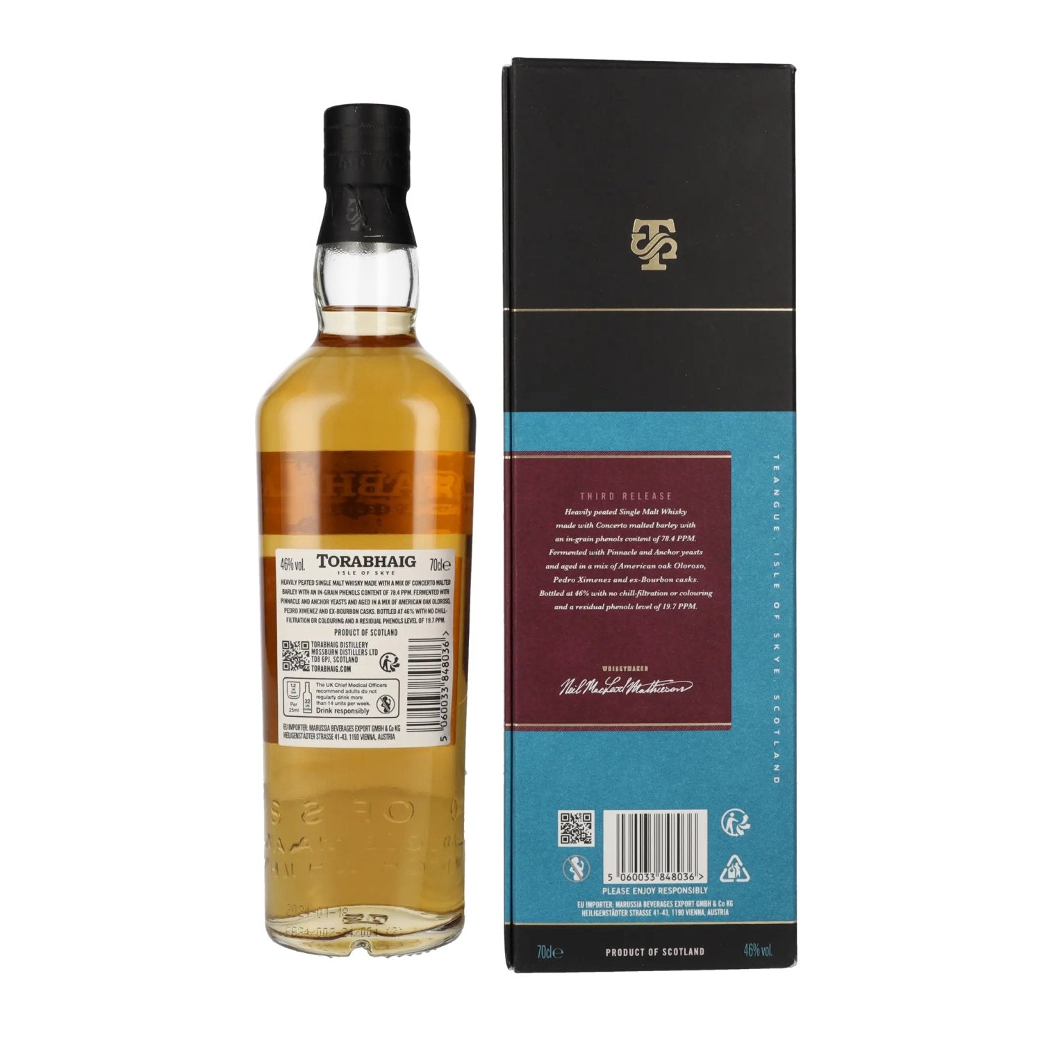 Torabhaig CNOC NA MÒINE The Legacy Series Single Malt 46% Vol. 0.7l in gift box