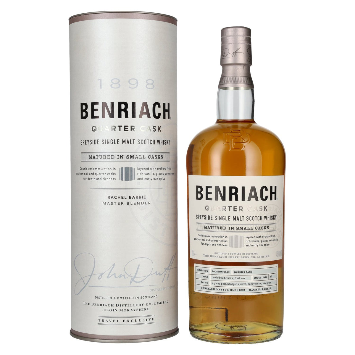 The BenRiach CLASSIC QUARTER CASKS Single Malt Scotch Whisky 46% Vol. 1l in gift box