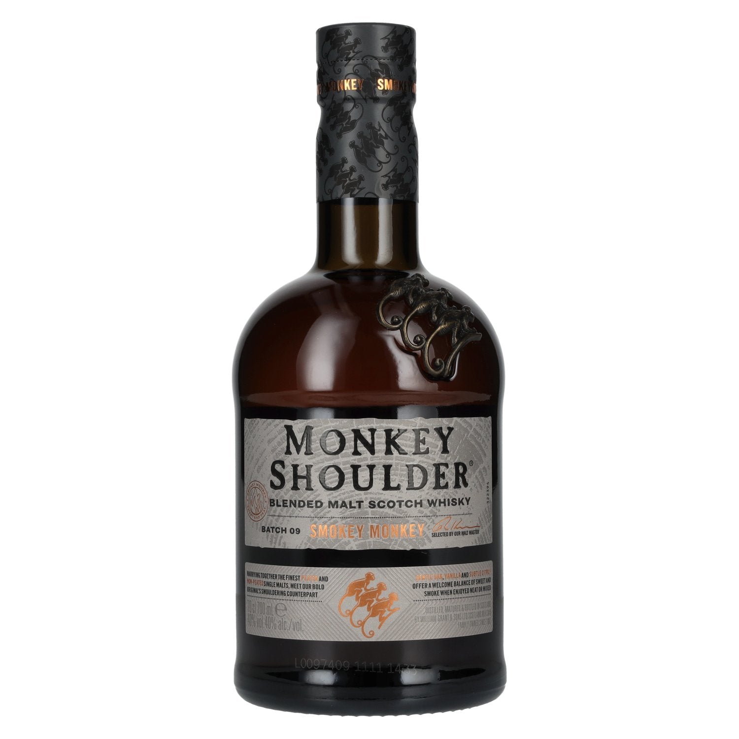 Monkey Shoulder SMOKEY MONKEY Blended Malt BATCH 9 40% Vol. 0.7l