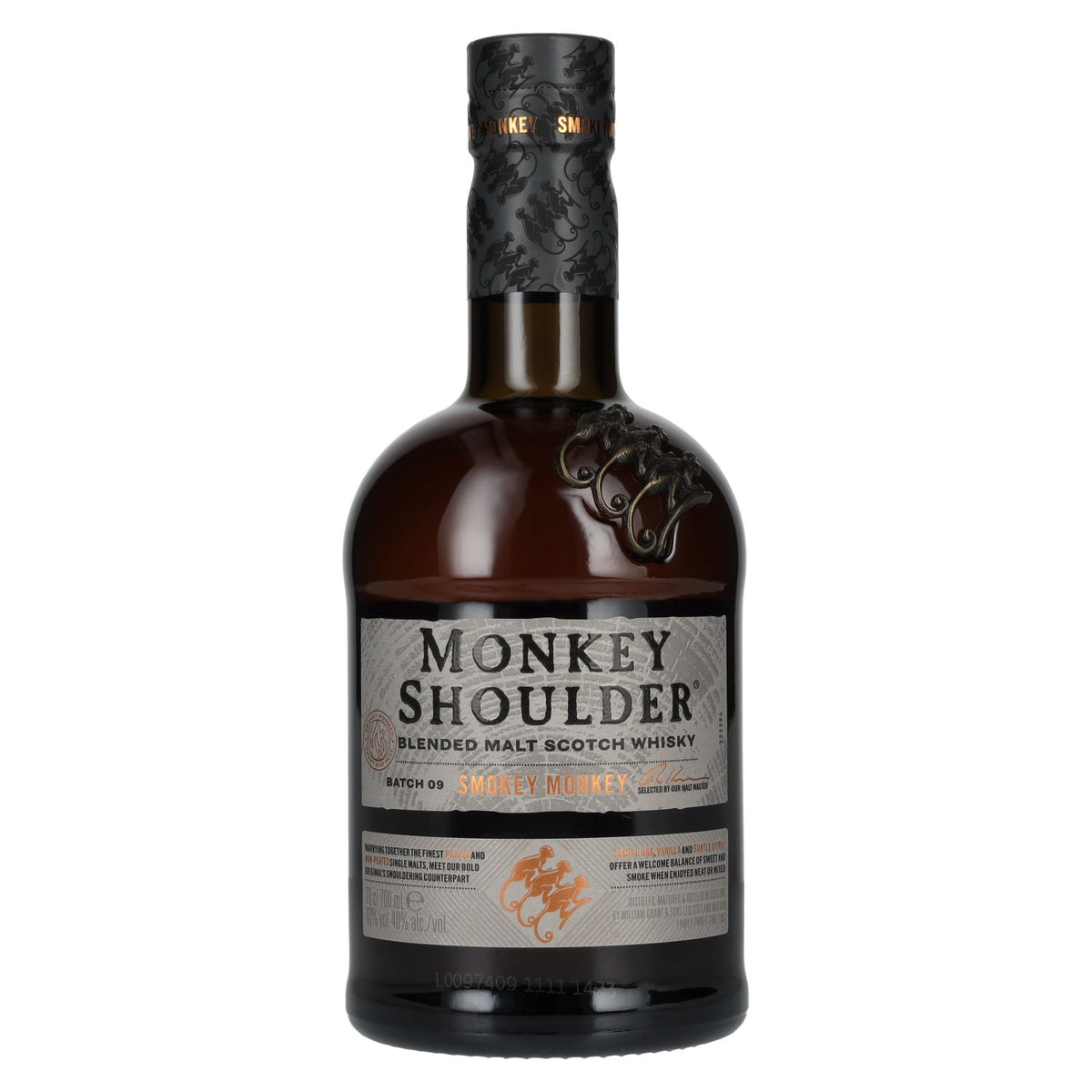 Monkey Shoulder SMOKEY MONKEY Blended Malt BATCH 9 40% Vol. 0.7l