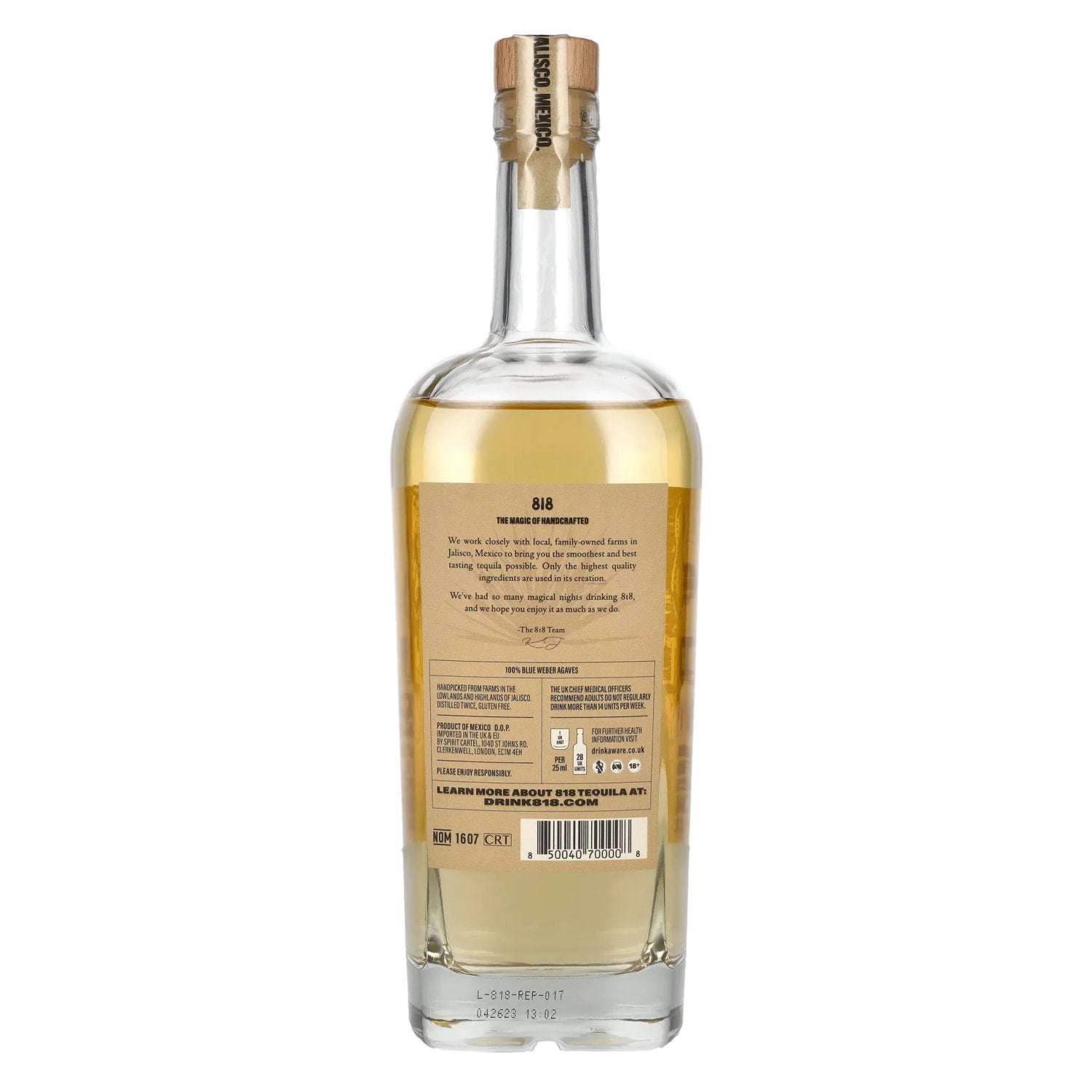 818 Tequila Reposado 100% Agave Azul by Kendall Jenner 40% Vol. 0,7l