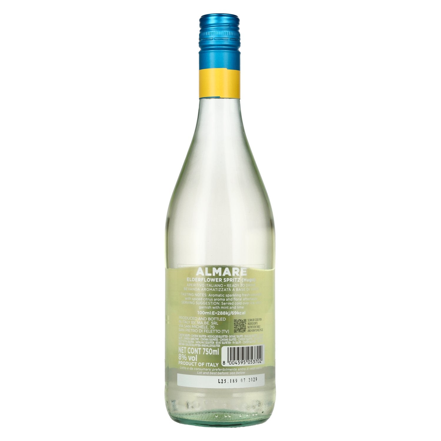 Almare Spritz HUGO Elderflower & Lemon Aperitivo 8% Vol. 0,75l