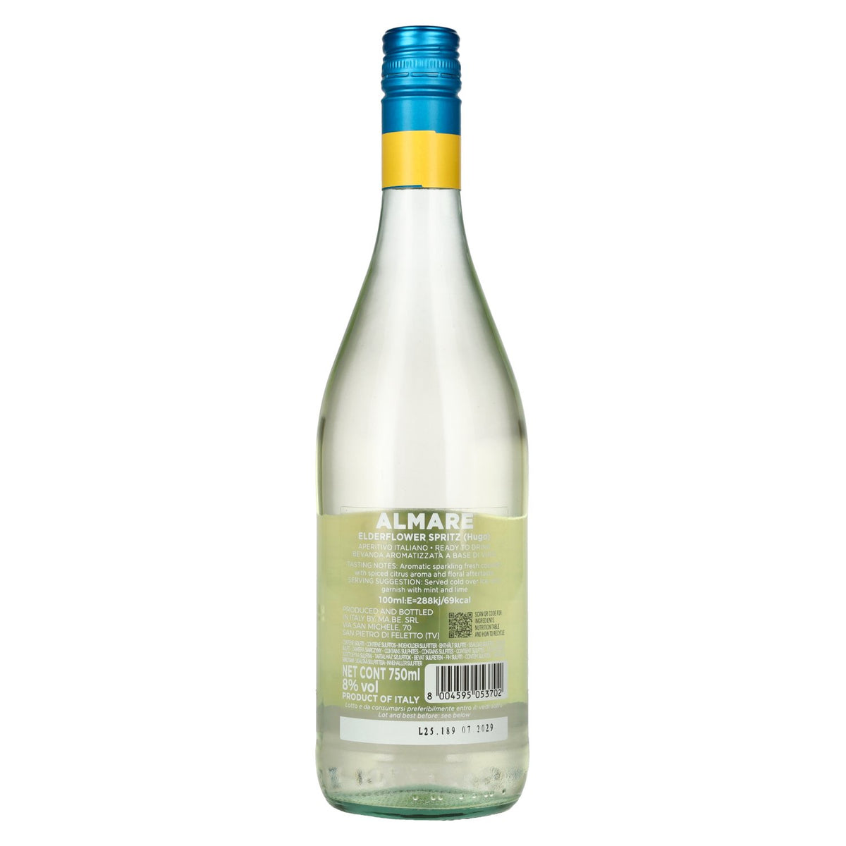 Almare Spritz HUGO Elderflower & Lemon Aperitivo 8% Vol. 0,75l