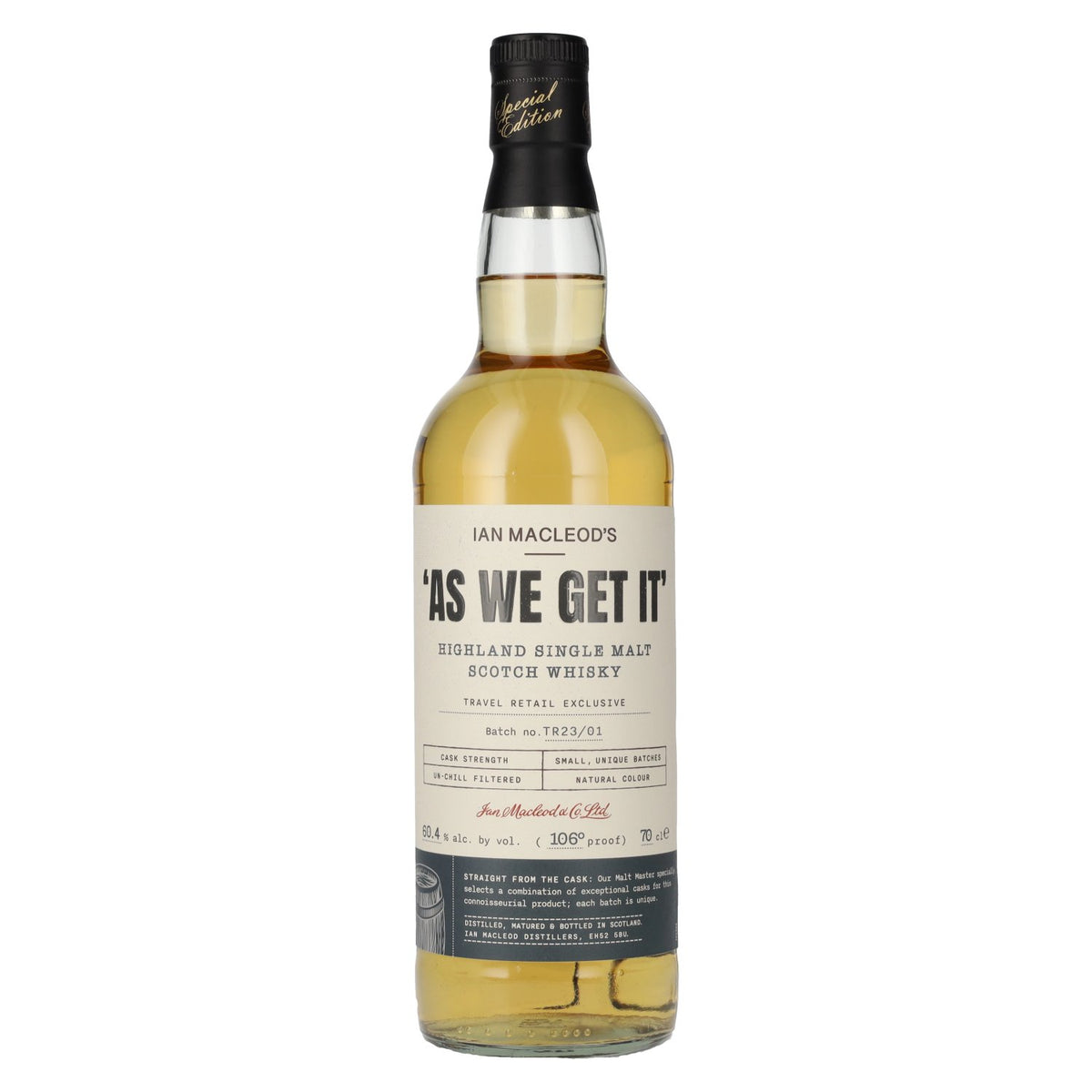 Ian Macleod's AS WE GET IT Highland Single Malt Cask Strength 60.4% Vol. 0.7l