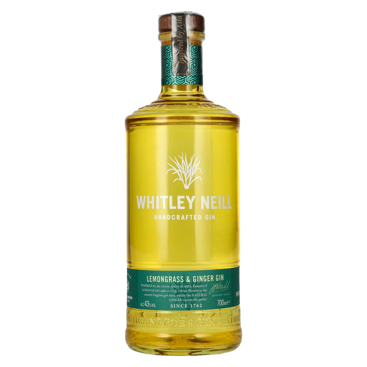 Whitley Neill LEMONGRASS AND GINGER GIN 43% Vol. 0,7l
