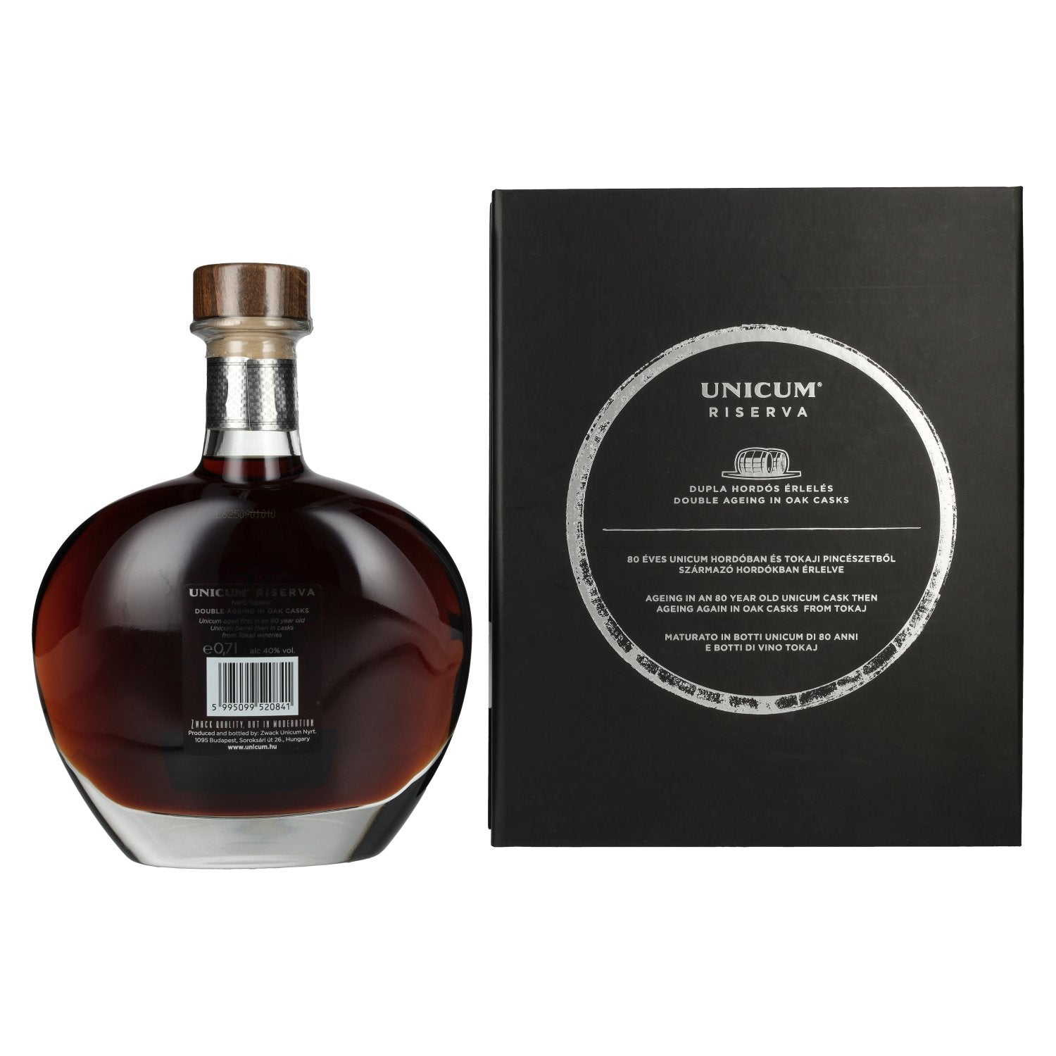 Zwack Unicum Riserva 40% Vol. 0.7l in gift box